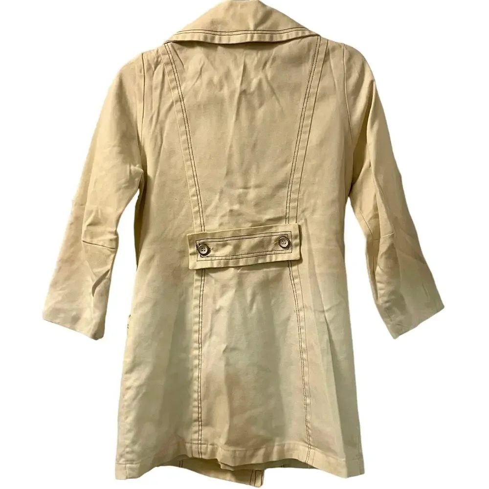 Vintage 70s Outer Banks Trench Coat Ladies Medium
